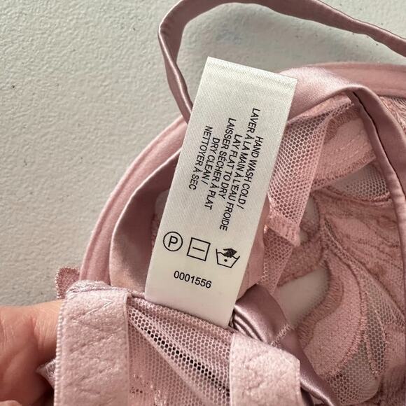 Elegant Pink Lace Lily Bra - Picture 9 of 9